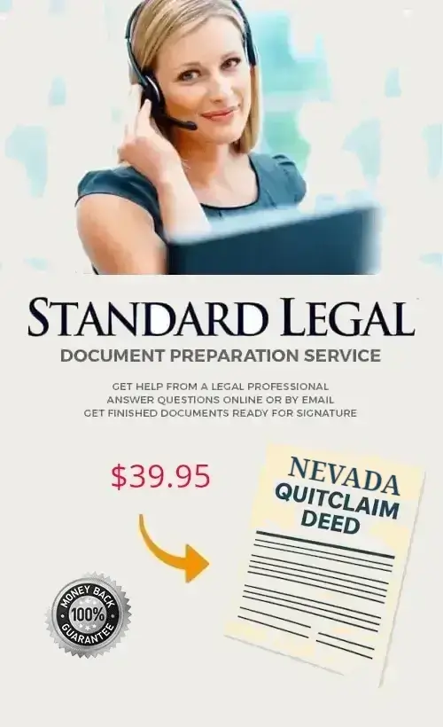 Start your Nevada Quitclaim Deed Preparation online — fast, secure, and state-compliant